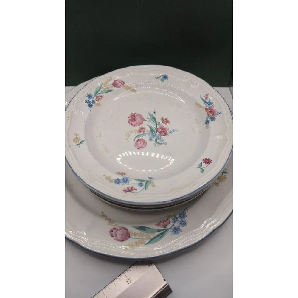 Tienshan Stoneware Floral Dinnerware Set